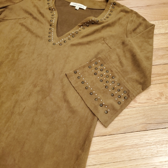 Angel + Premium Faux Suede Mini Dress - Picture 2 of 9